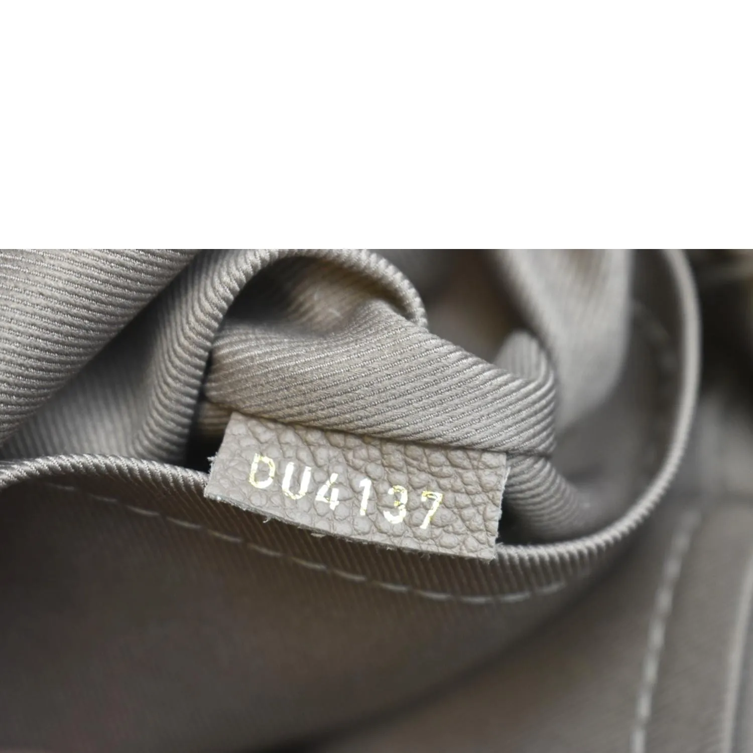 LOUIS VUITTON Ponthieu PM Empreinte Leather Shoulder Bag Tourterelle