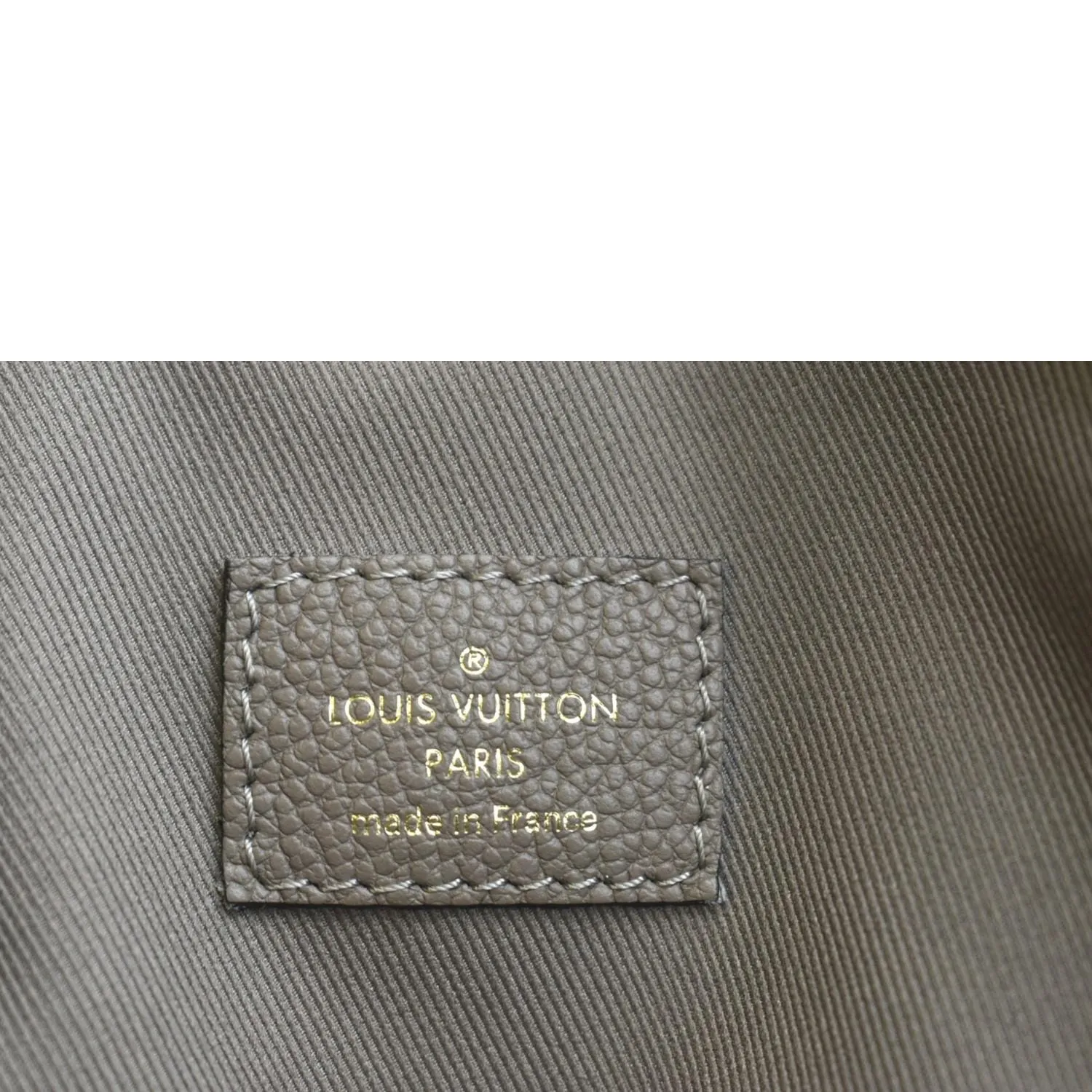 LOUIS VUITTON Ponthieu PM Empreinte Leather Shoulder Bag Tourterelle