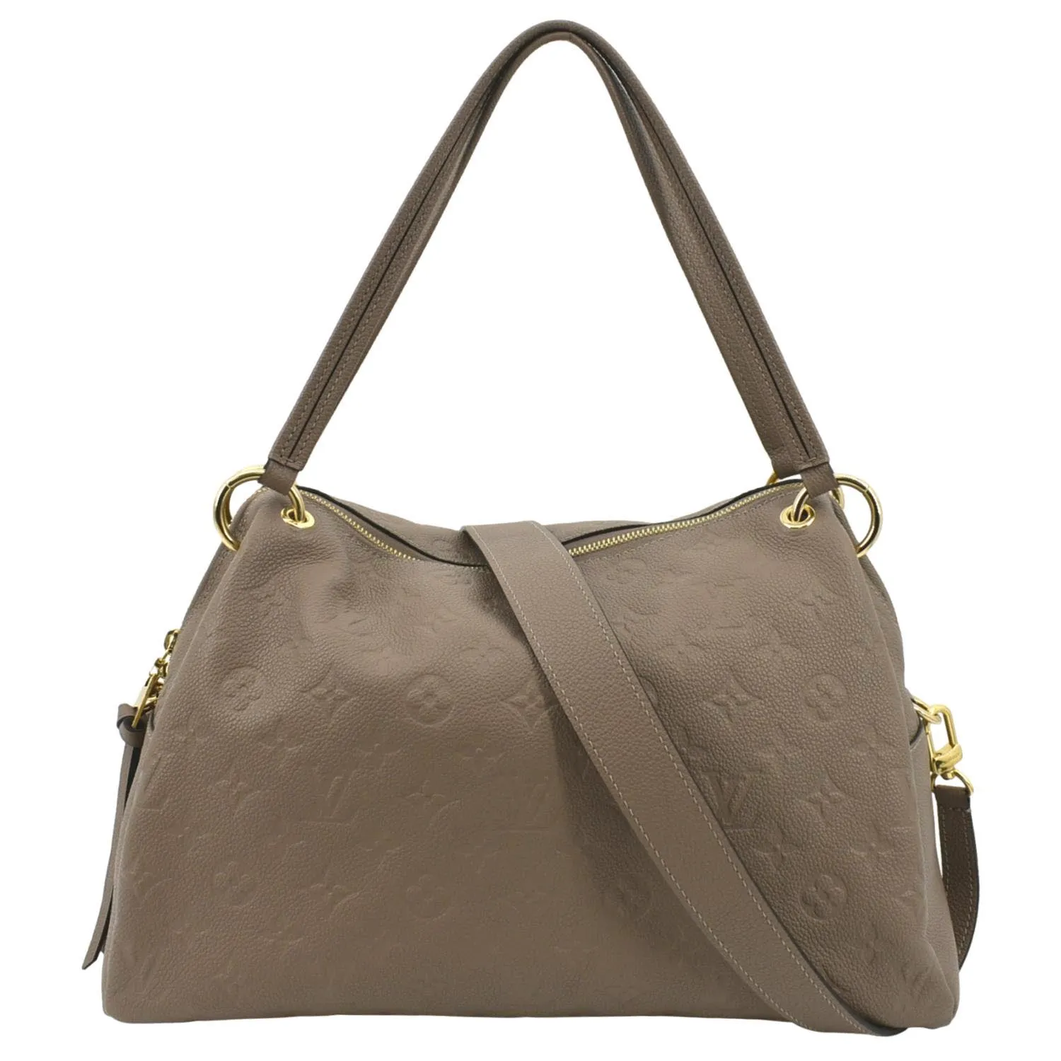 LOUIS VUITTON Ponthieu PM Empreinte Leather Shoulder Bag Tourterelle