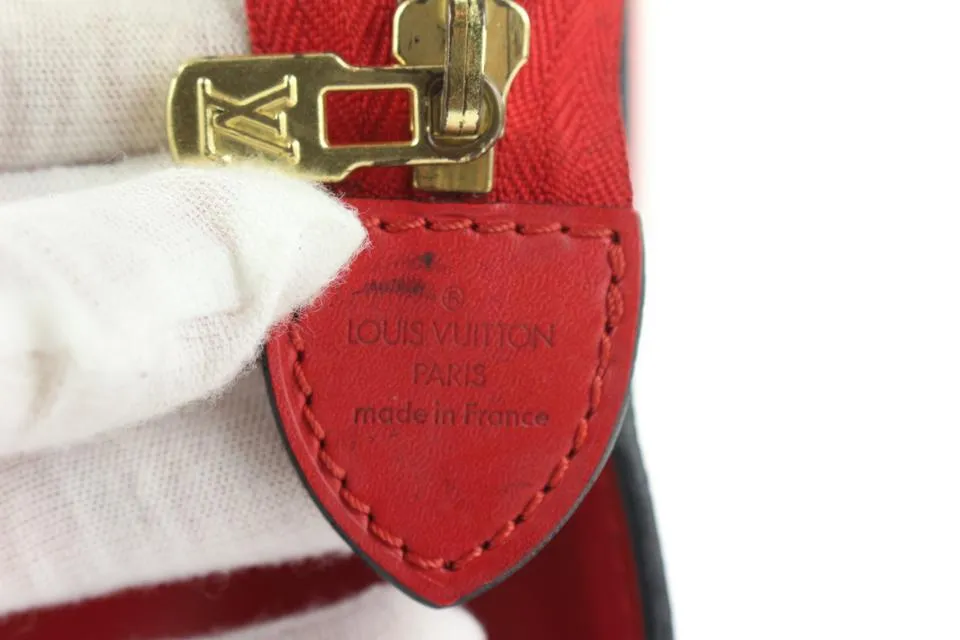 Louis Vuitton Red Epi Leather Riviera Vanity Tote Bag 862837
