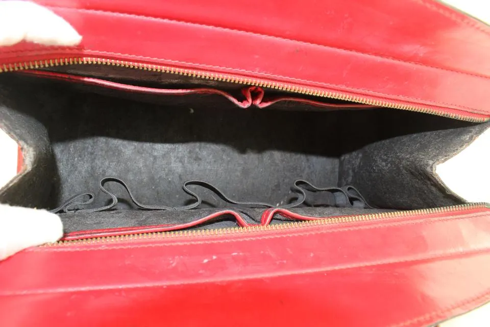 Louis Vuitton Red Epi Leather Riviera Vanity Tote Bag 862837