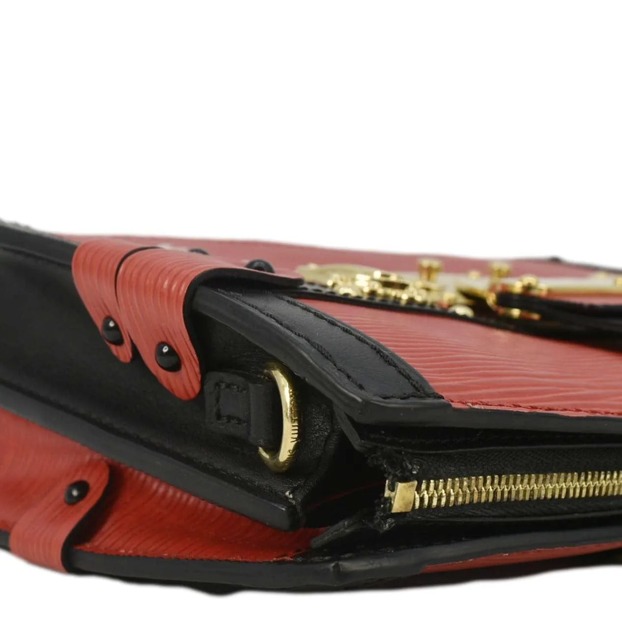 LOUIS VUITTON Trunk Epi Leather Crossbody Bag Red