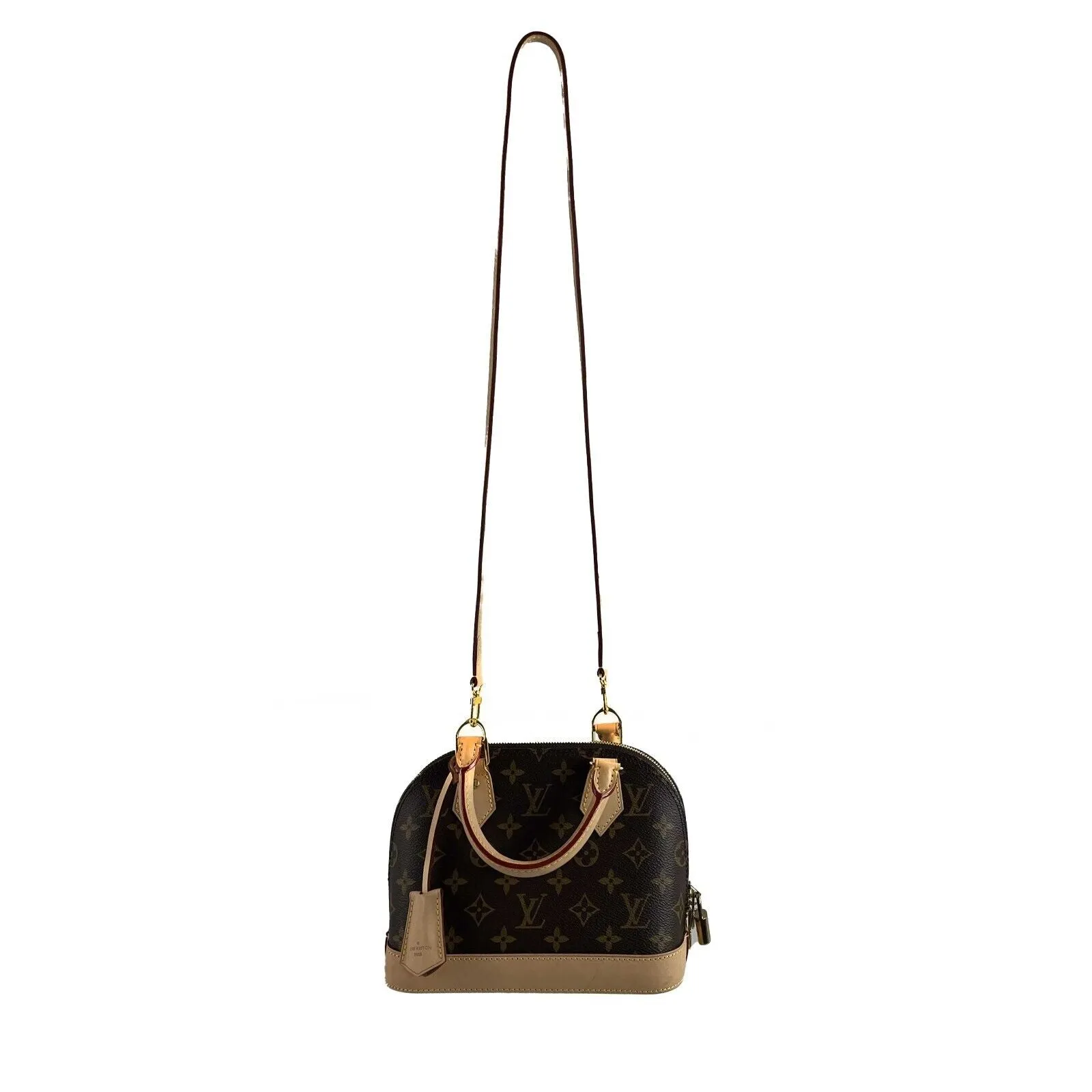 Louis Vuitton Very Good Monogram Canvas Alma BB Brown Crossbody Handbag