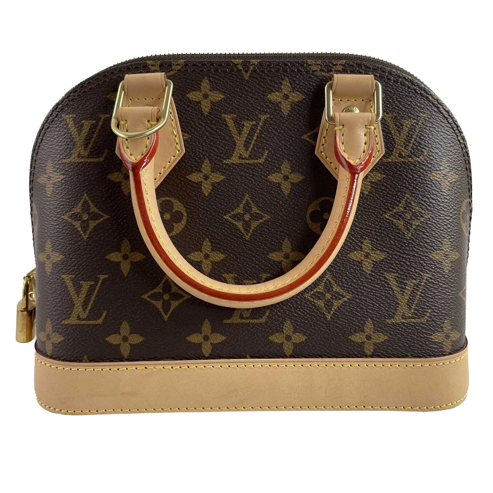Louis Vuitton Very Good Monogram Canvas Alma BB Brown Crossbody Handbag