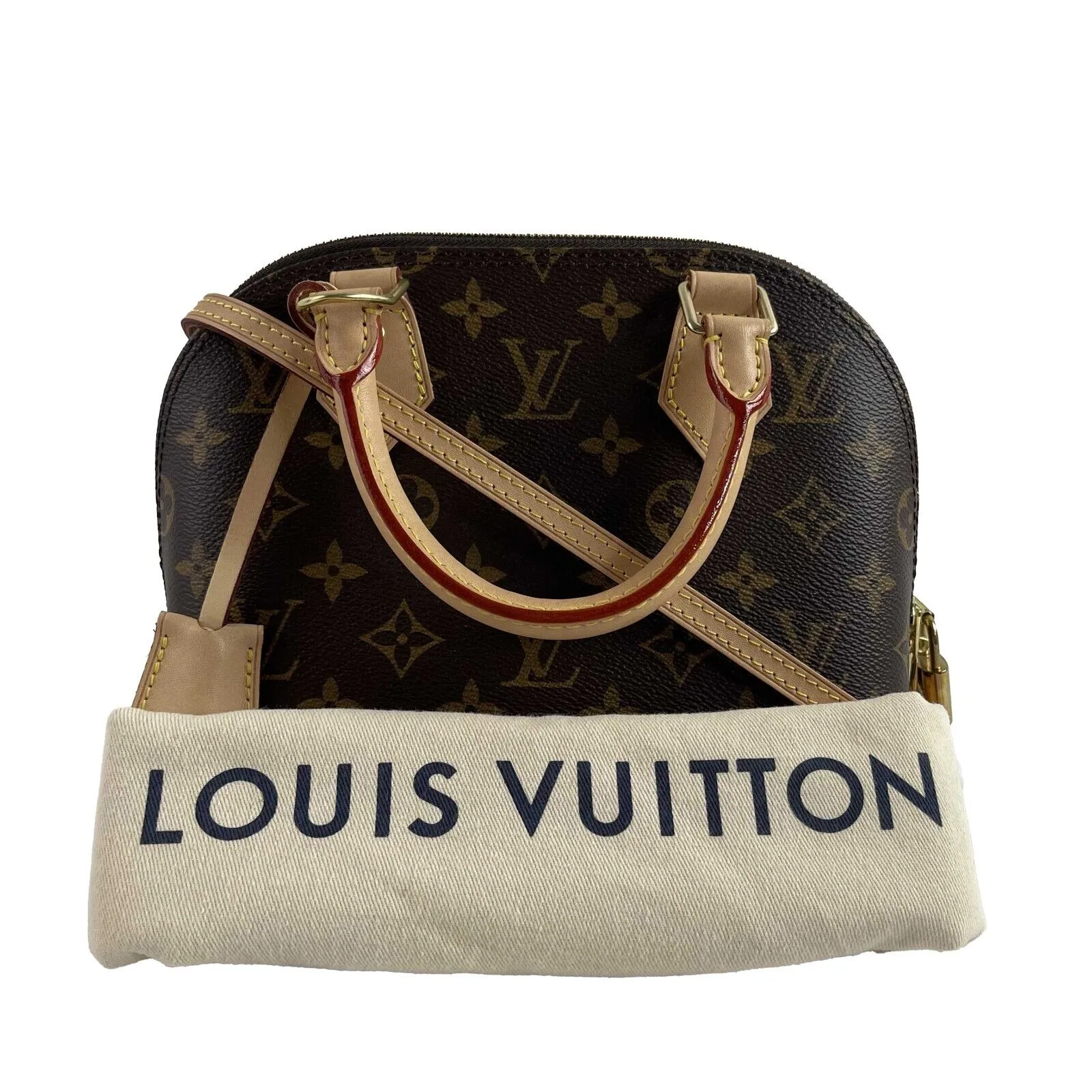 Louis Vuitton Very Good Monogram Canvas Alma BB Brown Crossbody Handbag