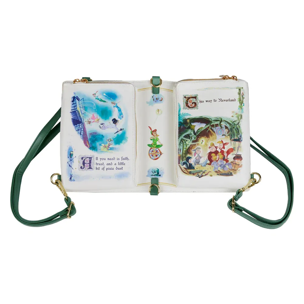 Loungefly Peter Pan Book Convertible Crossbody Bag