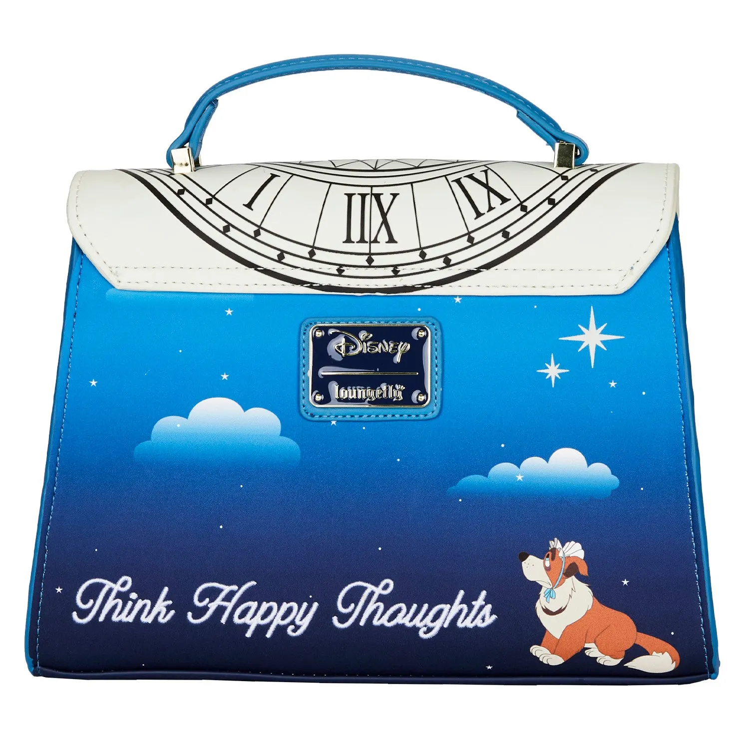 Loungefly Peter Pan Clock Glow in the Dark Crossbody Bag