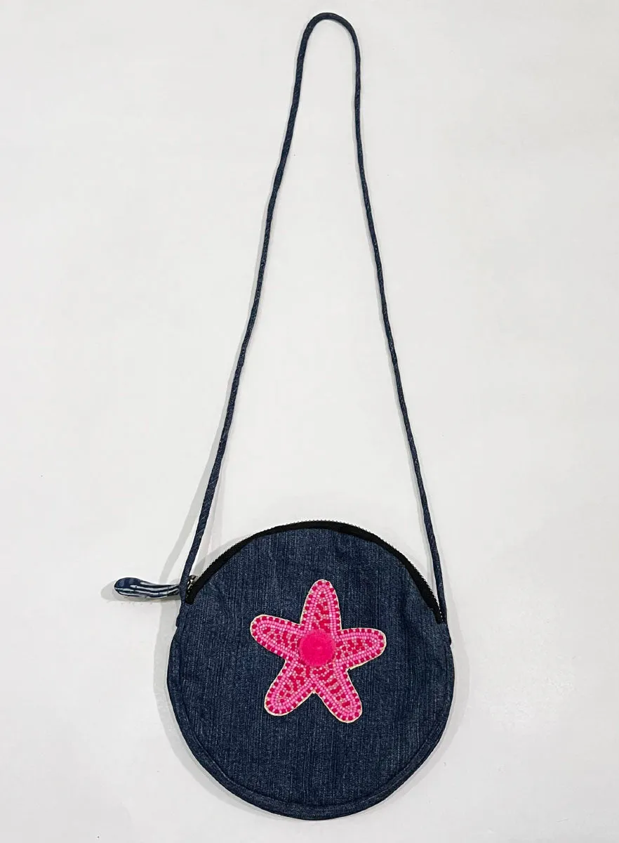 Lucy Pink Girls Denim Bag