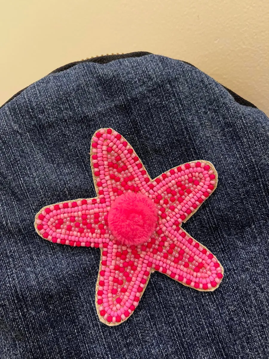 Lucy Pink Girls Denim Bag