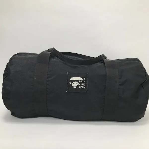 [M] A Bathing Ape Bape Duffle Bag Black