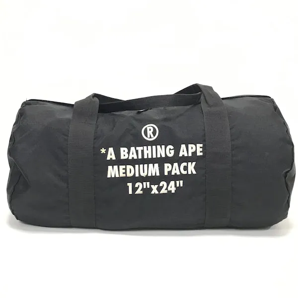 [M] A Bathing Ape Bape Duffle Bag Black