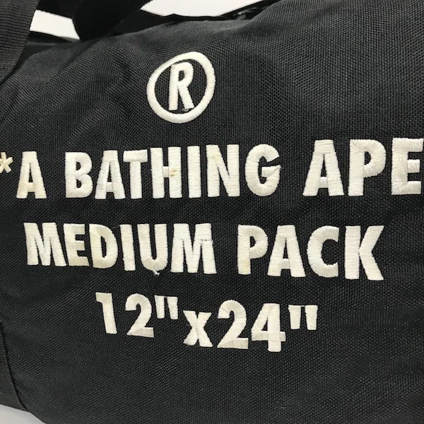 [M] A Bathing Ape Bape Duffle Bag Black