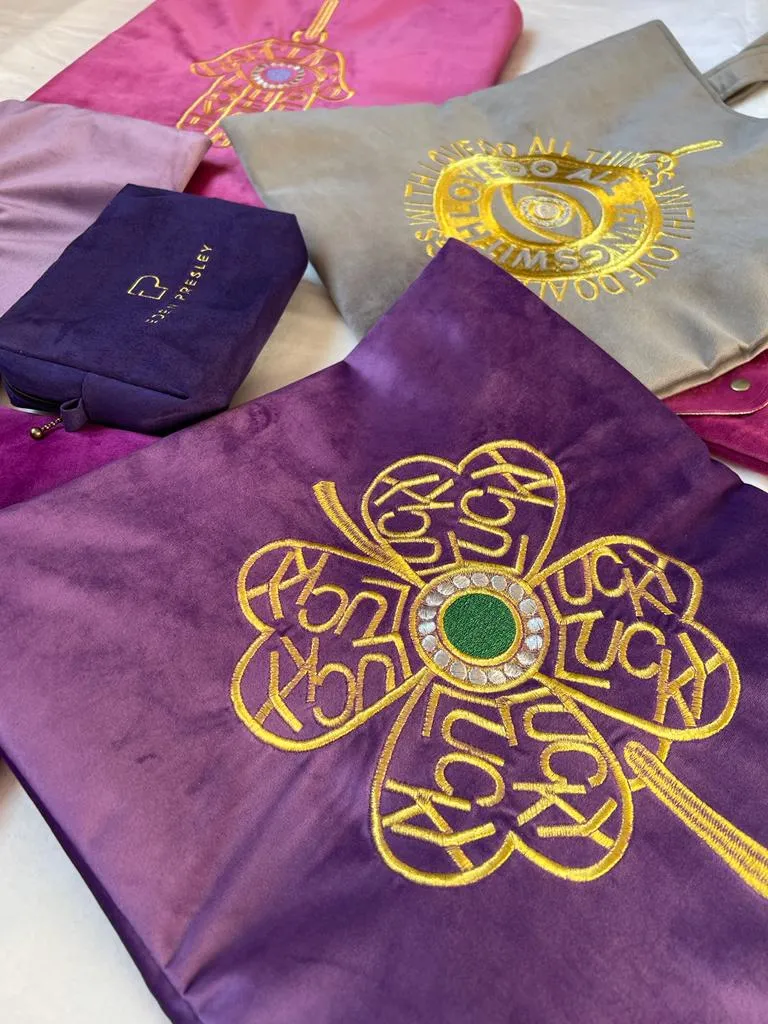 Mantra Velvet Tote Bag