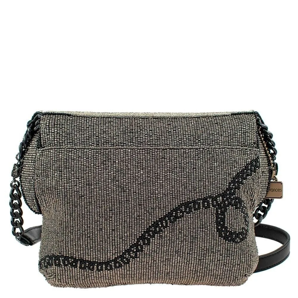 Mary Frances Busy Signal Crossbody Clutch Rotary Phone Handbag Beaded Bag New