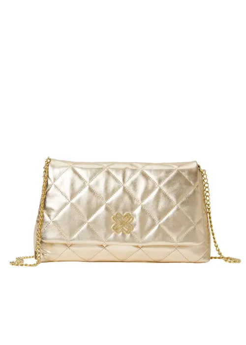 MATEA QUILTED LEATHER CLUTCH