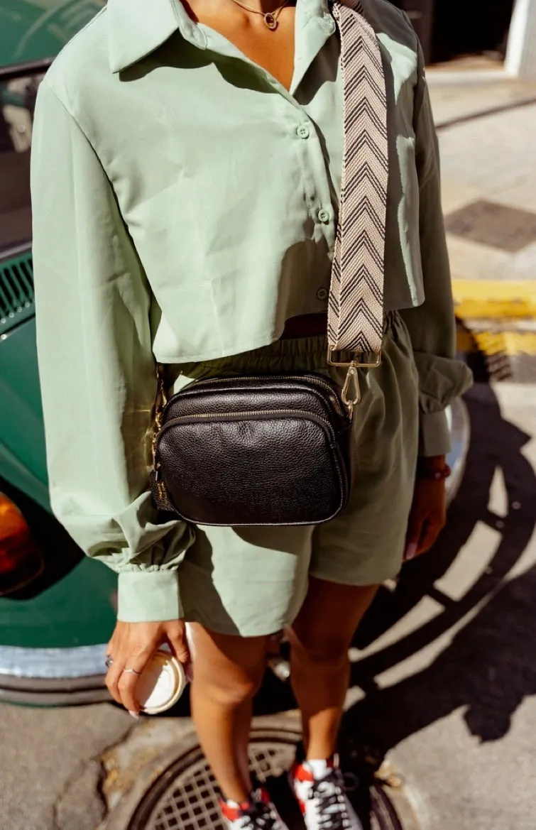 Mayfair Bag Black & Strap Black & Bronze