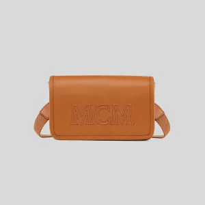 MCM Aren Camera Bag in Spanish Calf Leather Cognac RS-MXZDATA15CO001