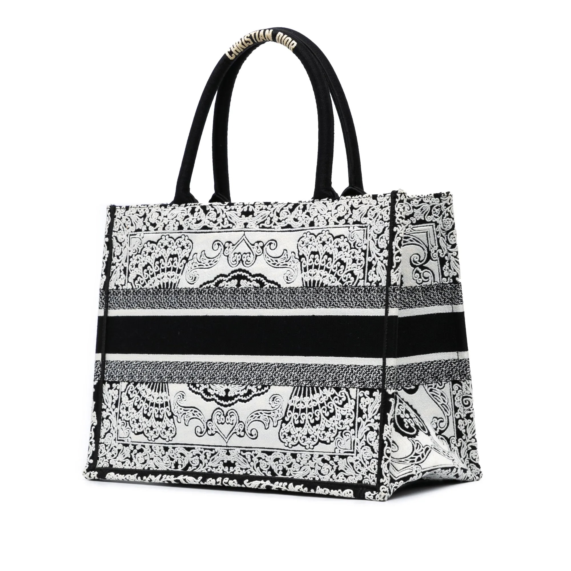 Medium Embroidered Book Tote