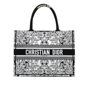 Medium Embroidered Book Tote