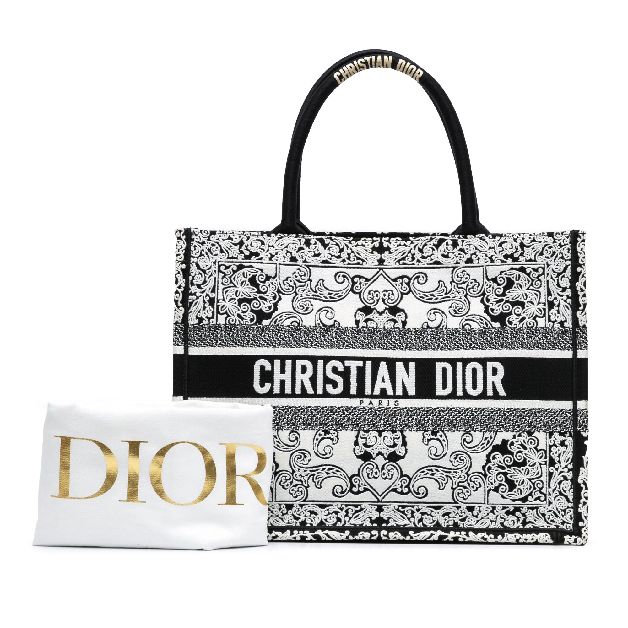 Medium Embroidered Book Tote