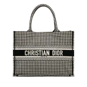 Medium Houndstooth Book Tote