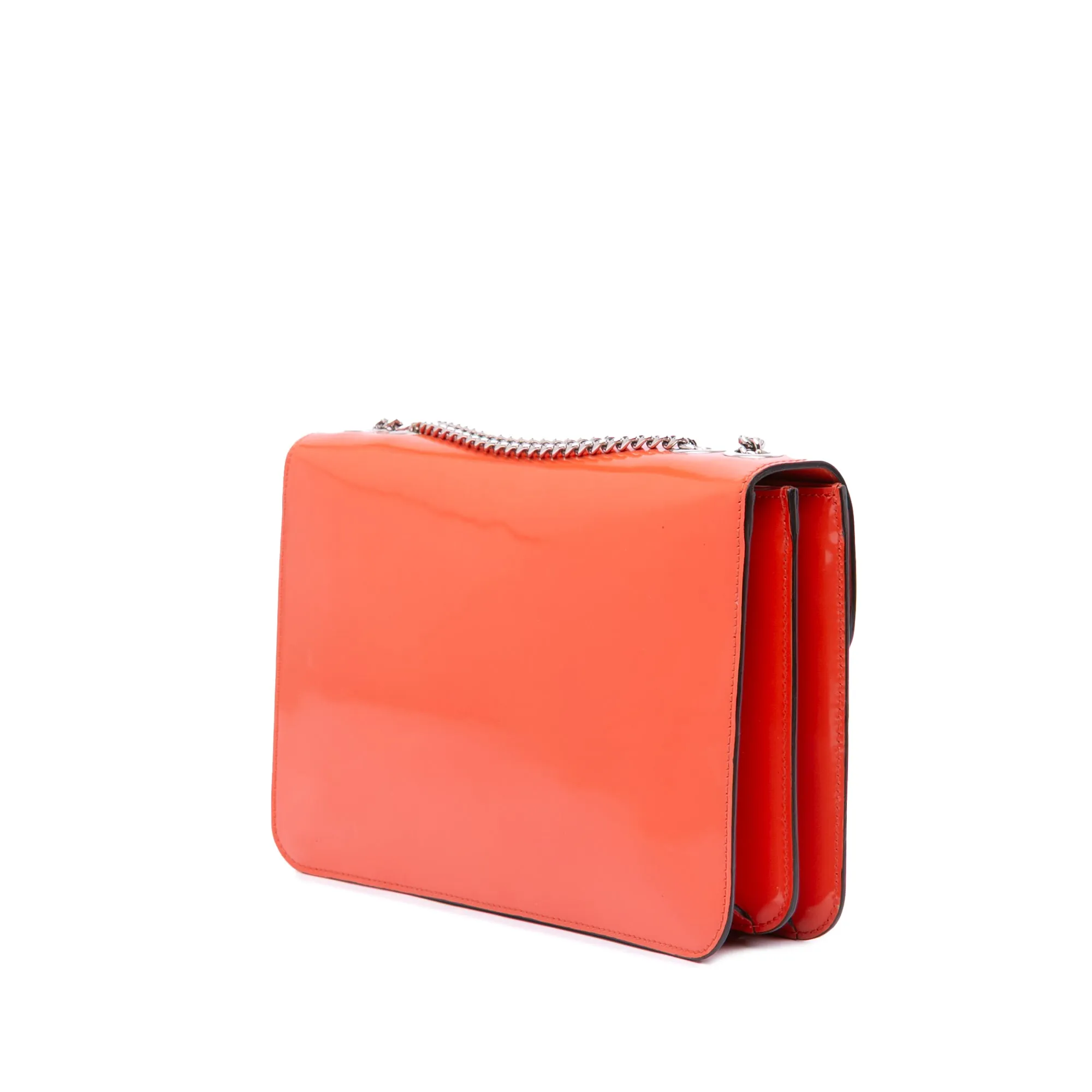 Medium Patent Dollar Interlocking G Crossbody