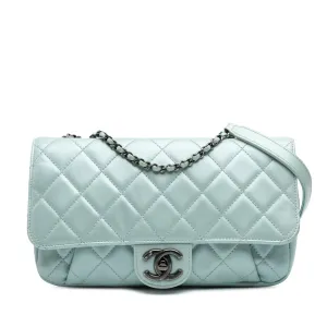 Medium Quilted Calfskin Coco Pleats Chain Flap