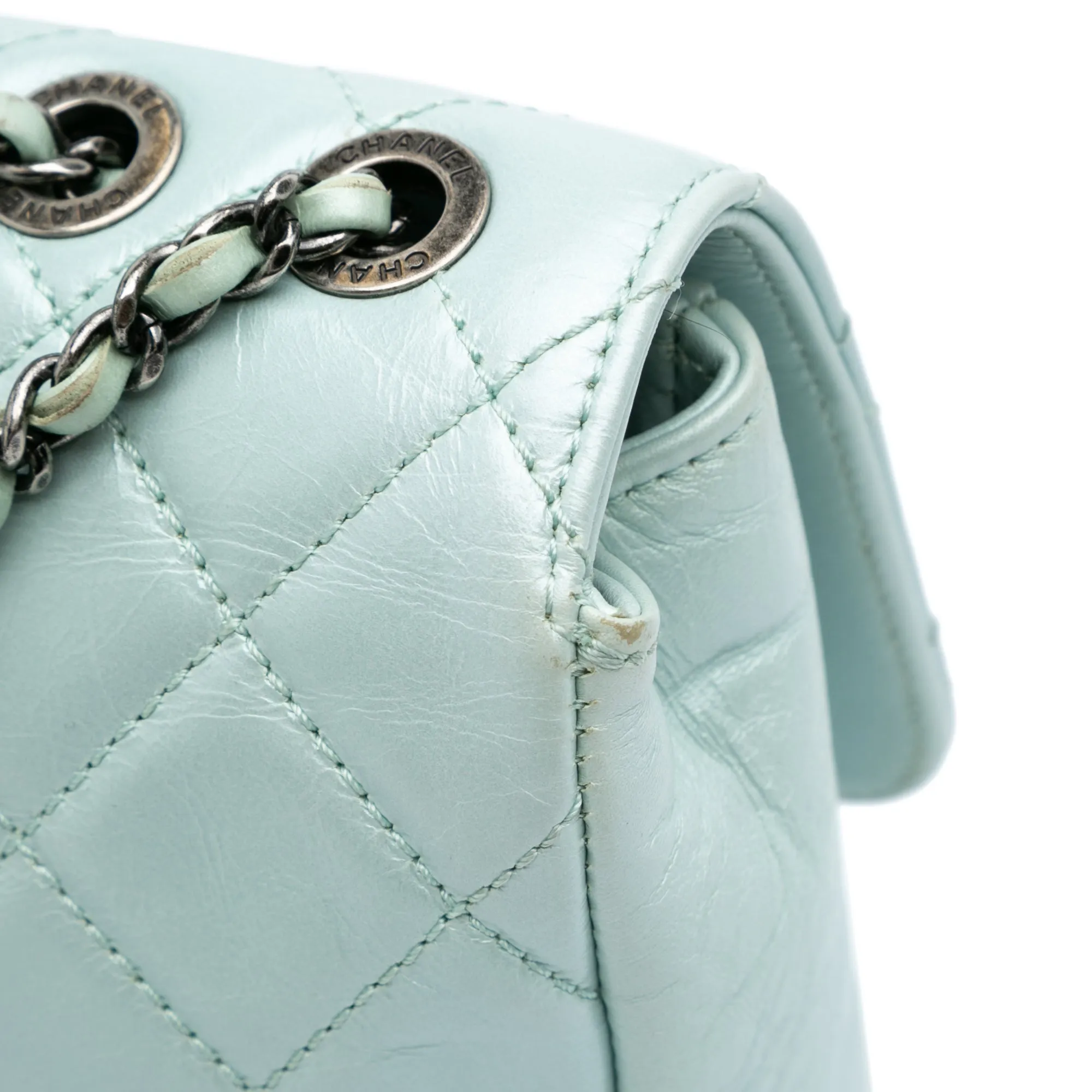 Medium Quilted Calfskin Coco Pleats Chain Flap