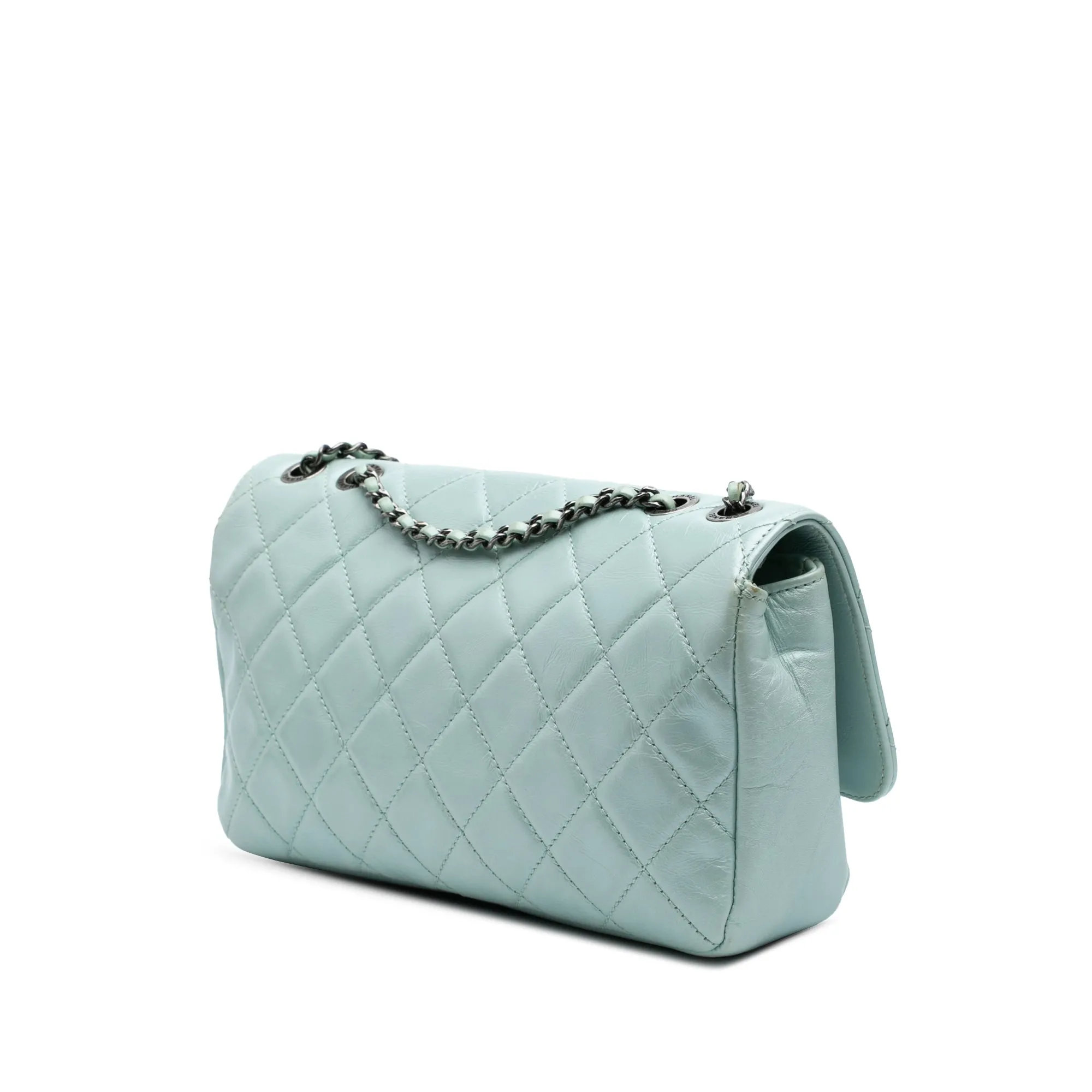 Medium Quilted Calfskin Coco Pleats Chain Flap