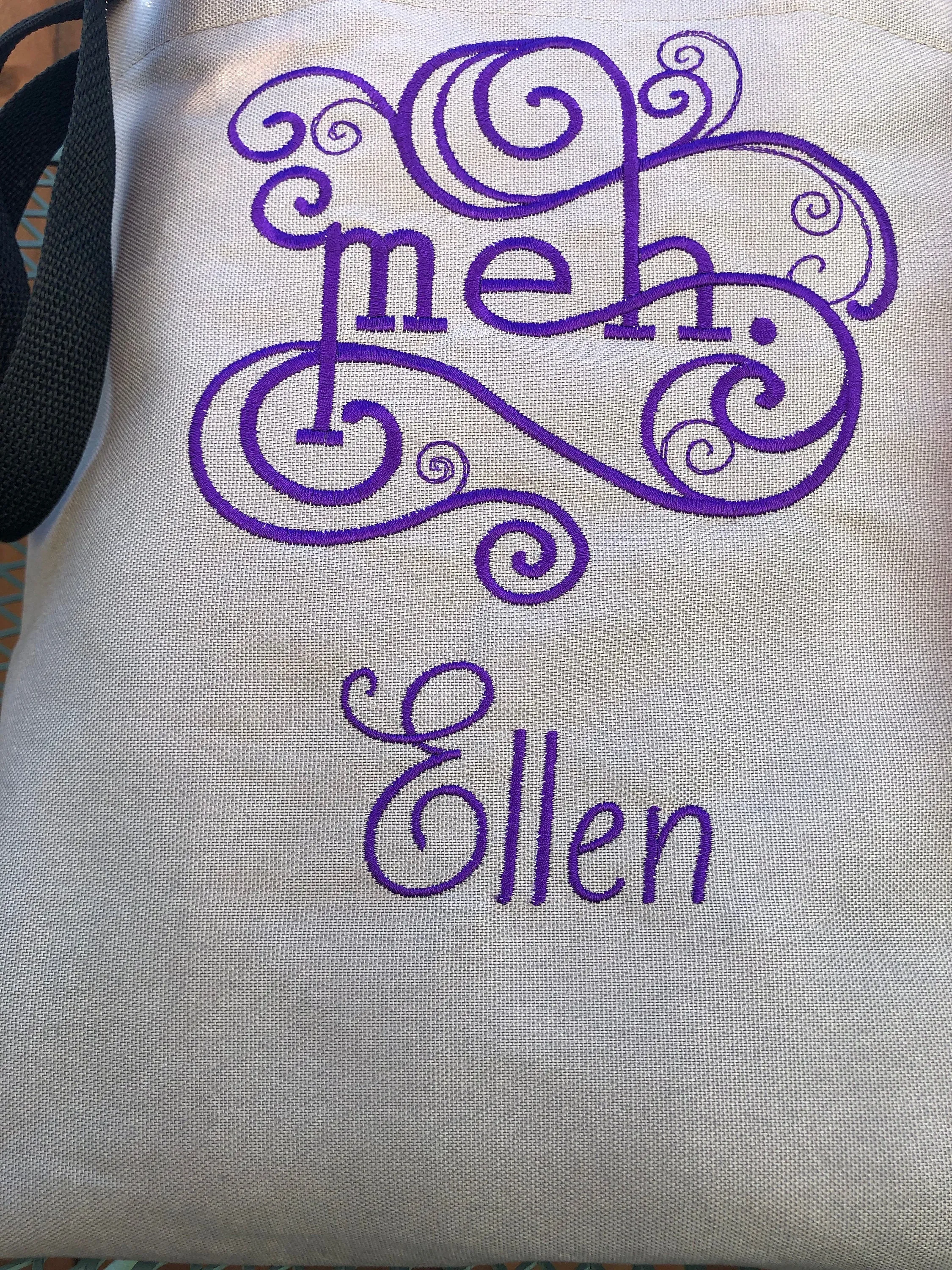 Meh Embroidered Bag | stitchywoman.net