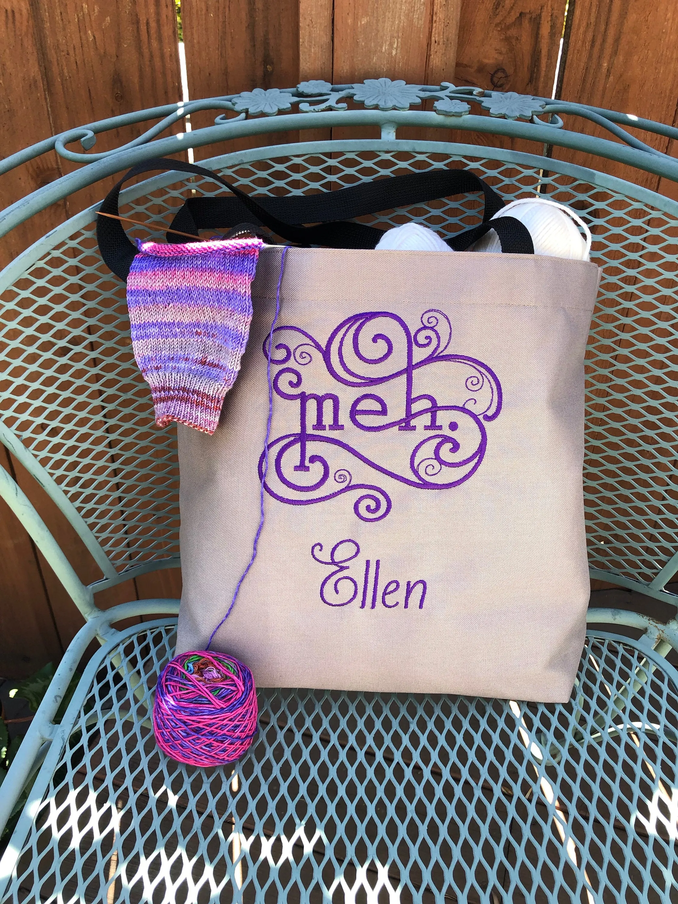 Meh Embroidered Bag | stitchywoman.net