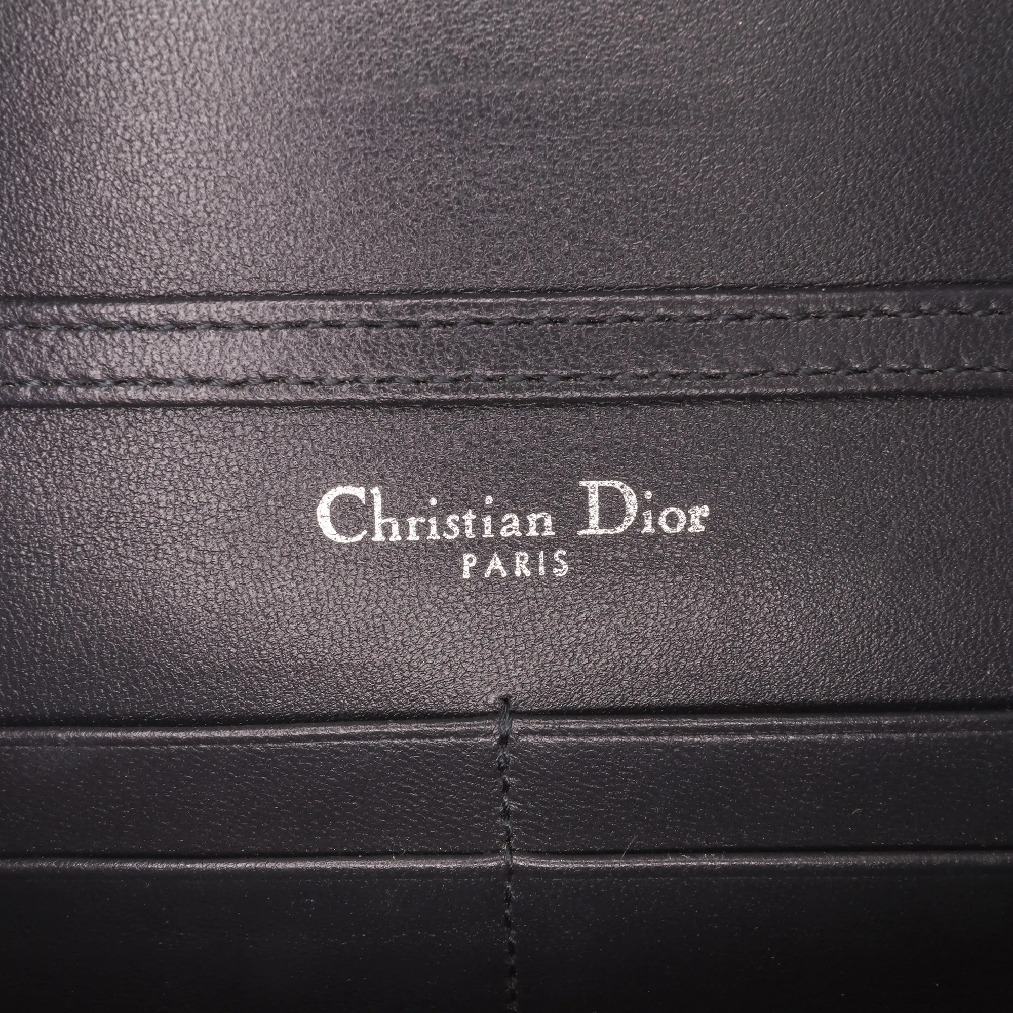 Metallic Patent Microcannage Diorama Wallet on Chain