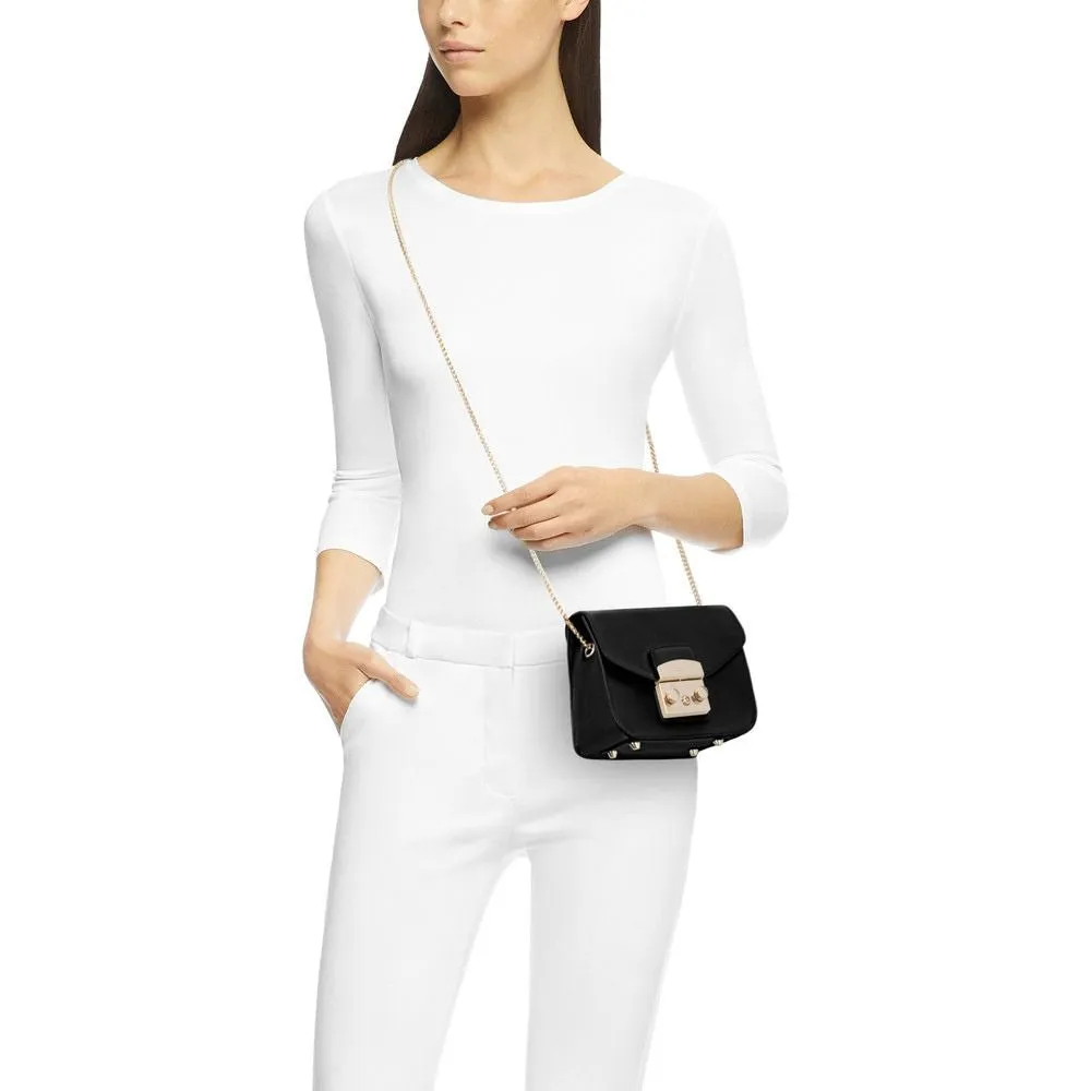 Metropolis Mini Crossbody Onyx Bag