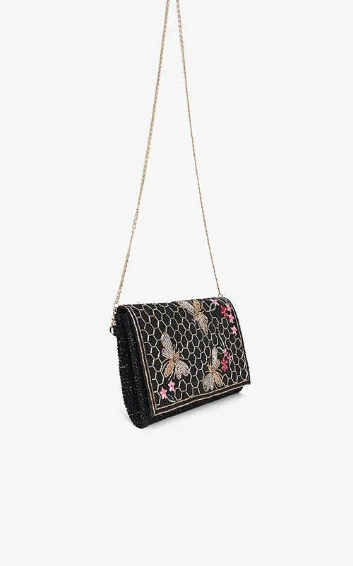 Midnight Honey Bee Clutch