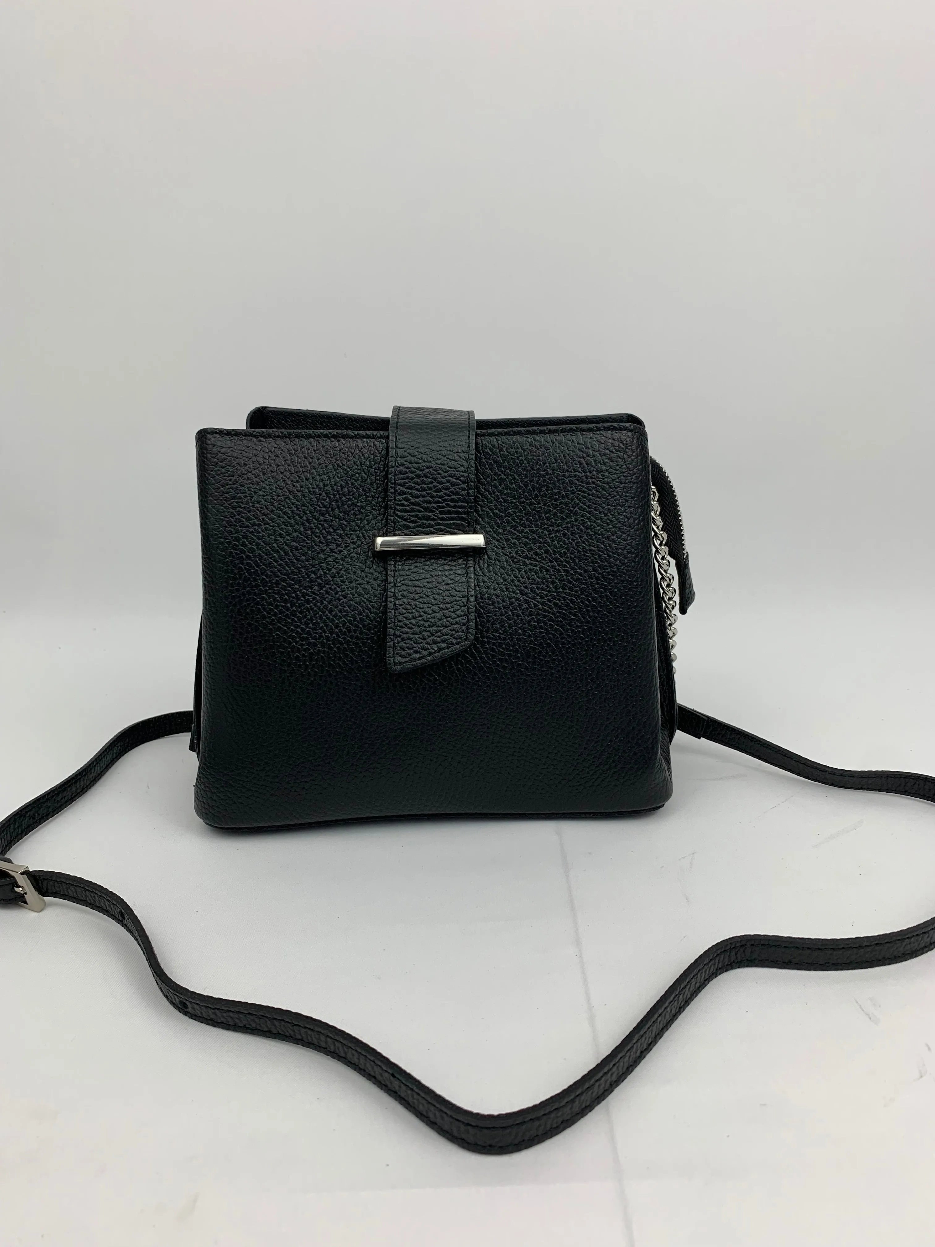 MILAN BLACK - Italian Genuine leather shoulder bag