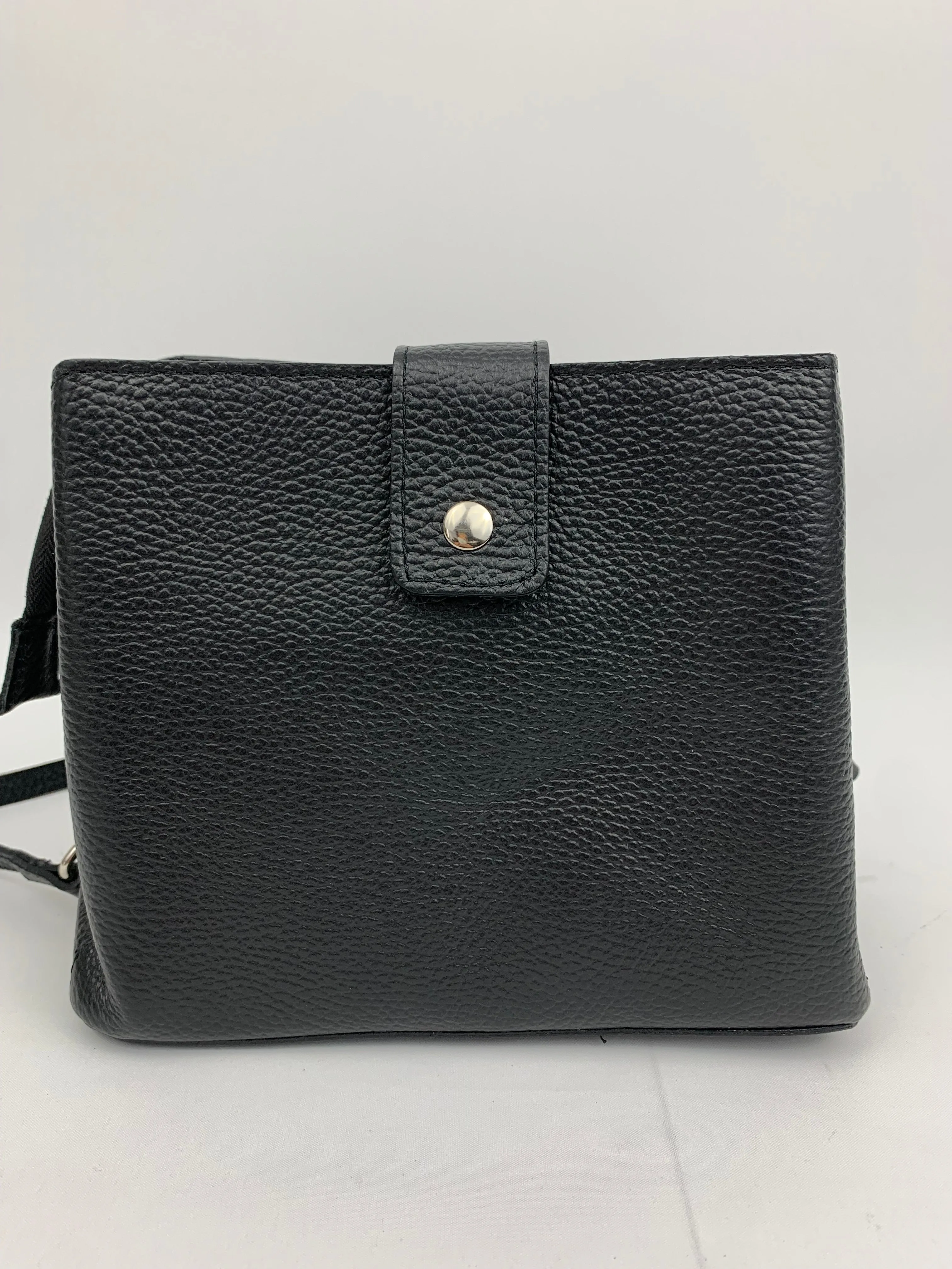 MILAN BLACK - Italian Genuine leather shoulder bag