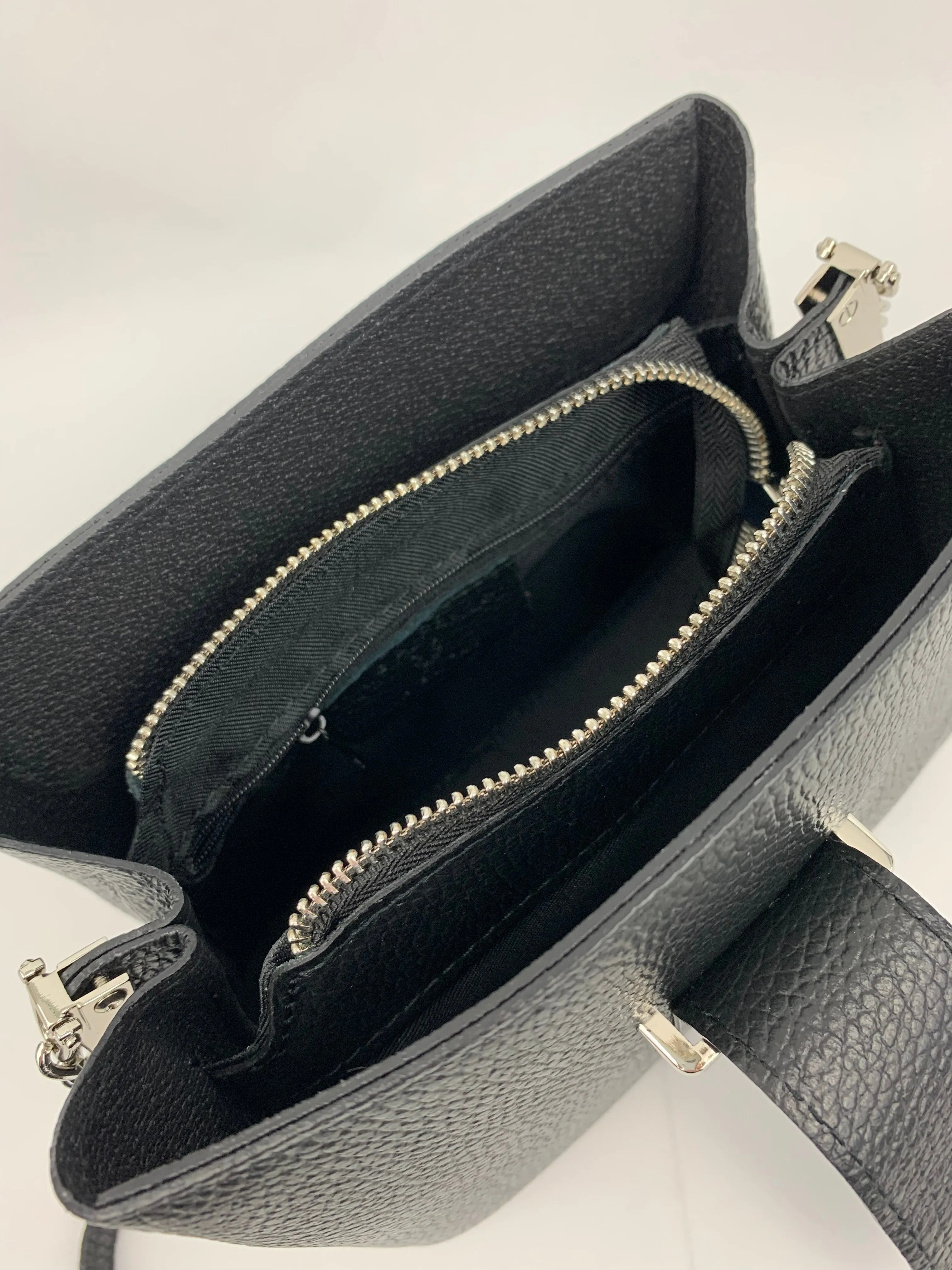 MILAN BLACK - Italian Genuine leather shoulder bag