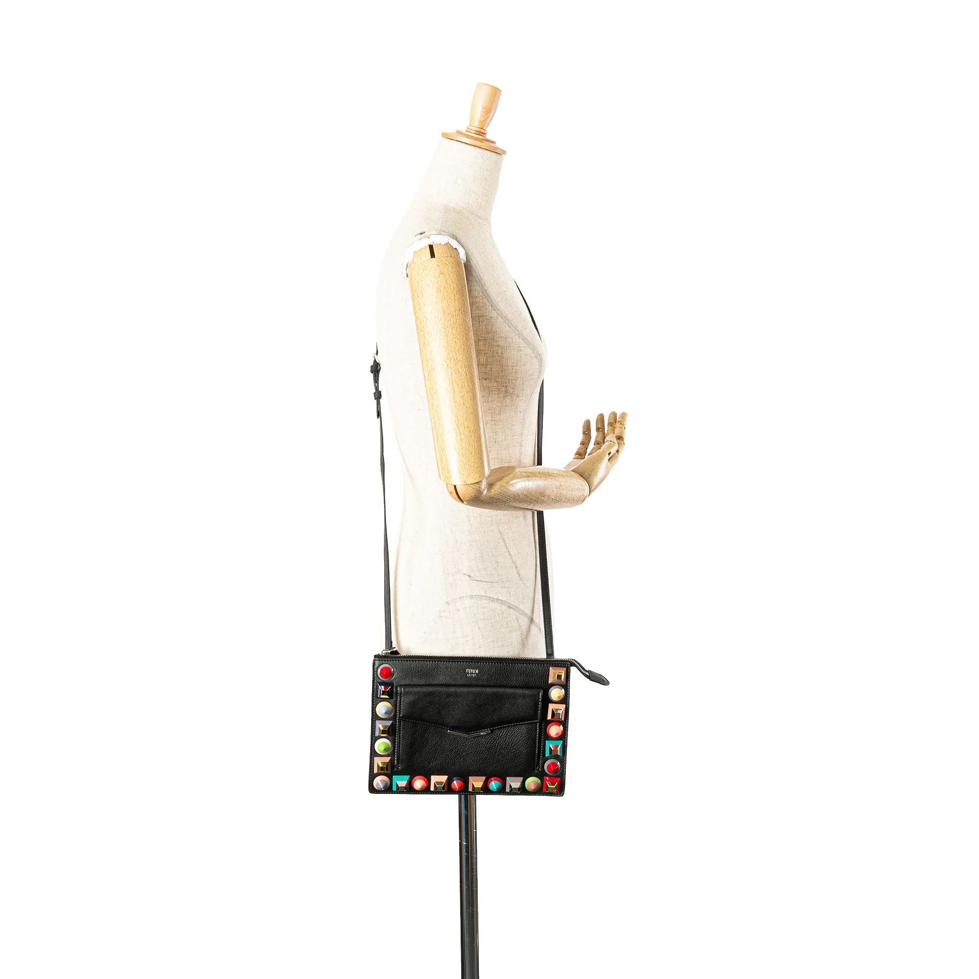 Mini 2Jours Studded Leather Vitello Dolce Crossbody