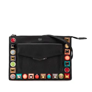 Mini 2Jours Studded Leather Vitello Dolce Crossbody