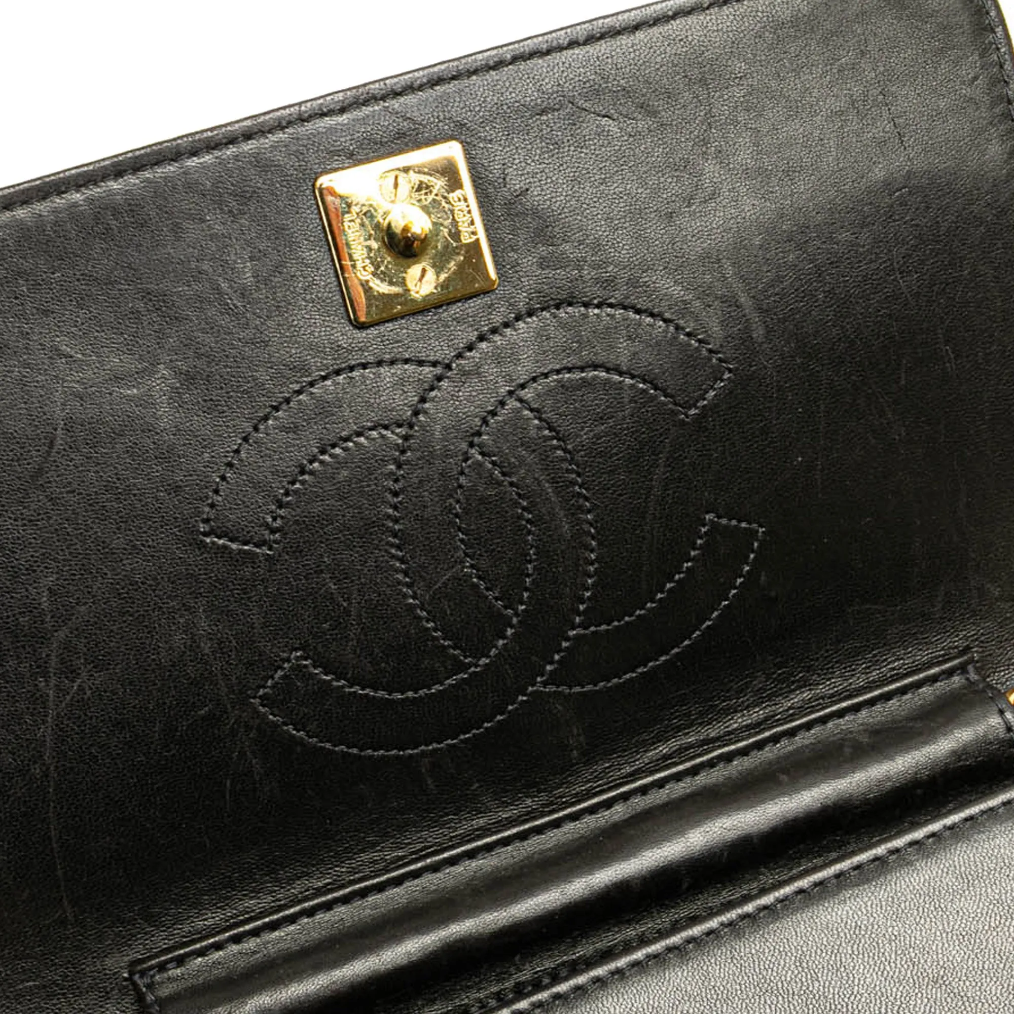 Mini CC Quilted Lambskin Full Flap