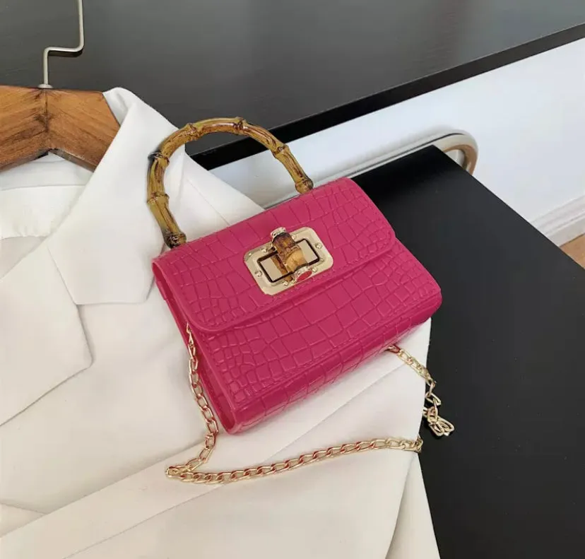 Mini Croc Crossbody Bag