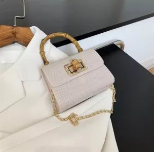 Mini Croc Crossbody Bag