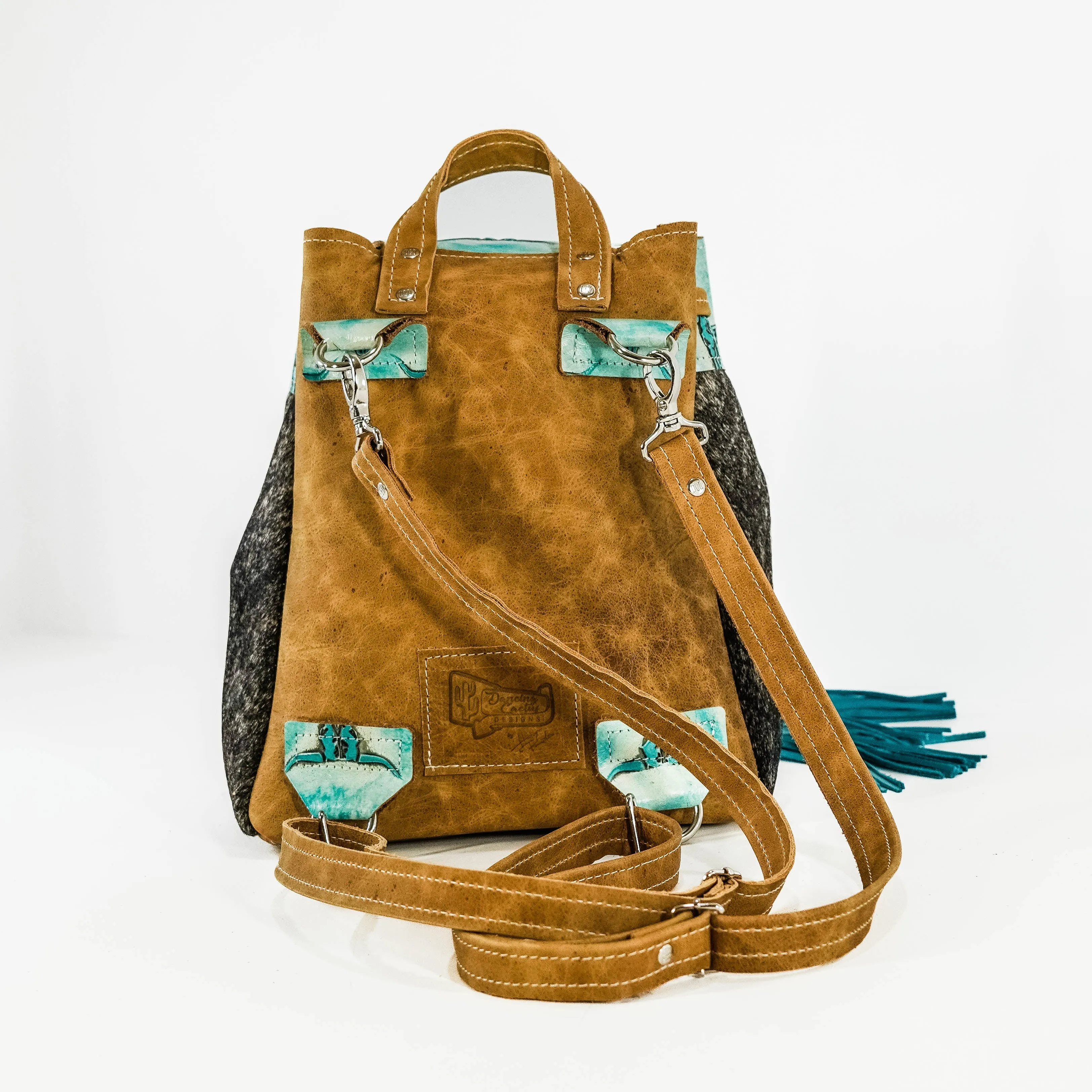 Mini Kelsea Backpack - Brindle w/ Caribbean Skulls