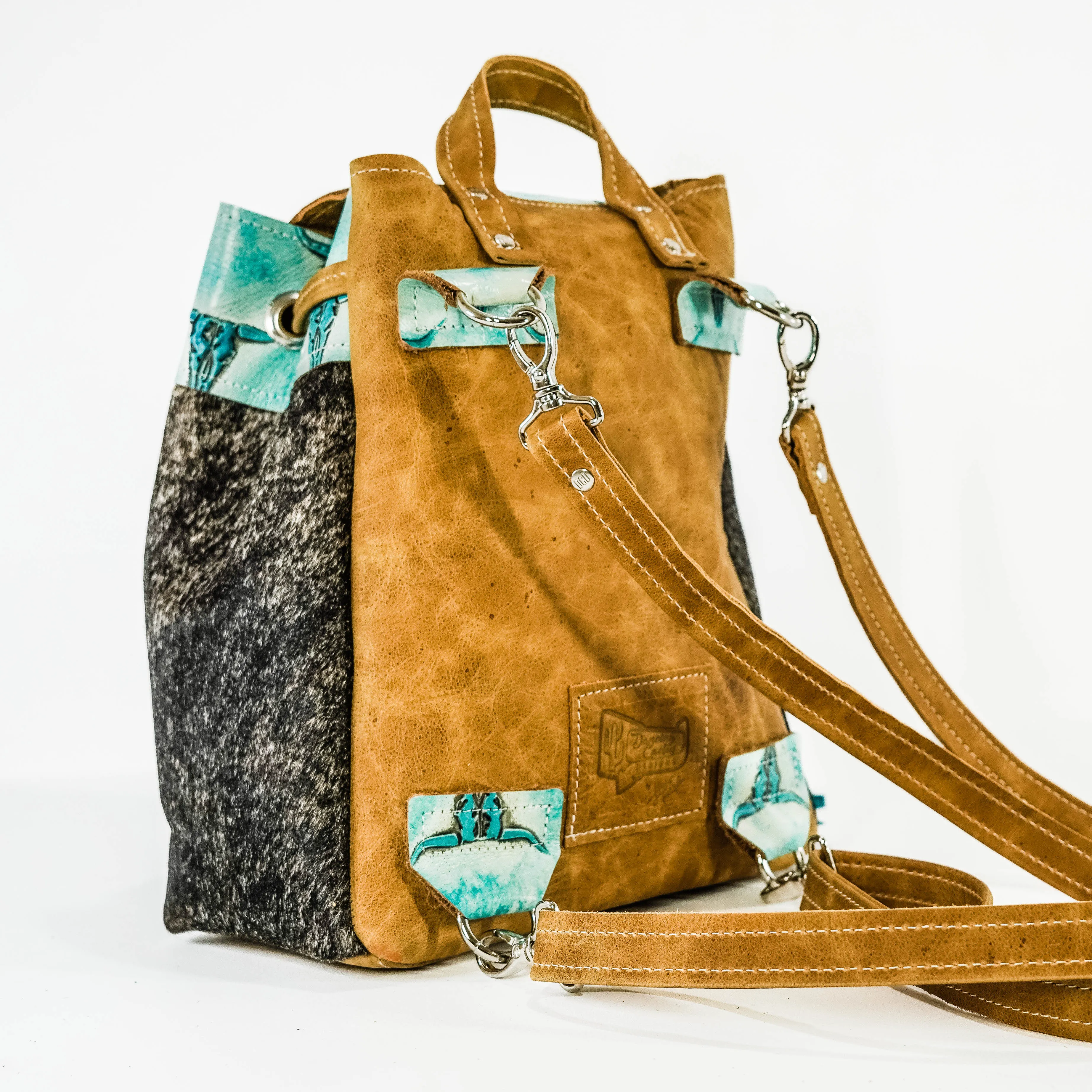 Mini Kelsea Backpack - Brindle w/ Caribbean Skulls