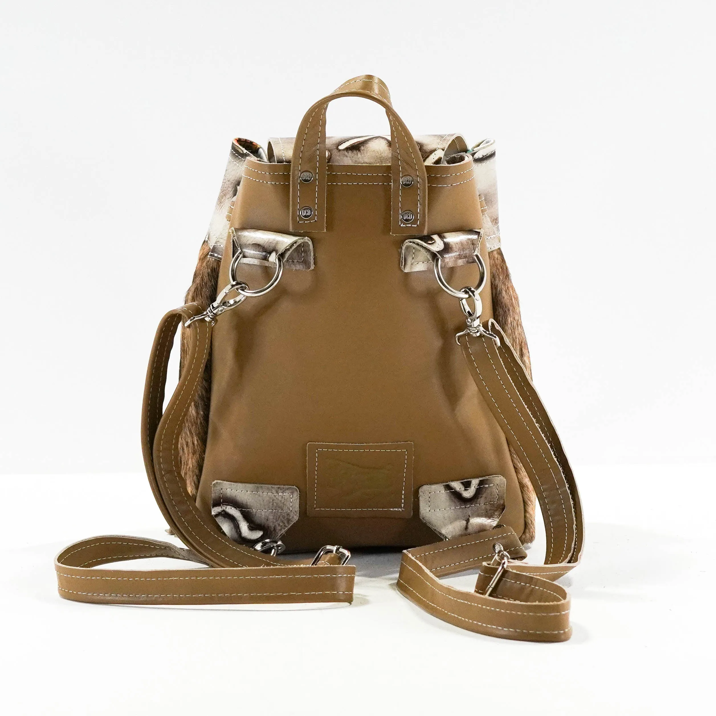 Mini Kelsea Backpack - Brindle w/ Ivory Brands