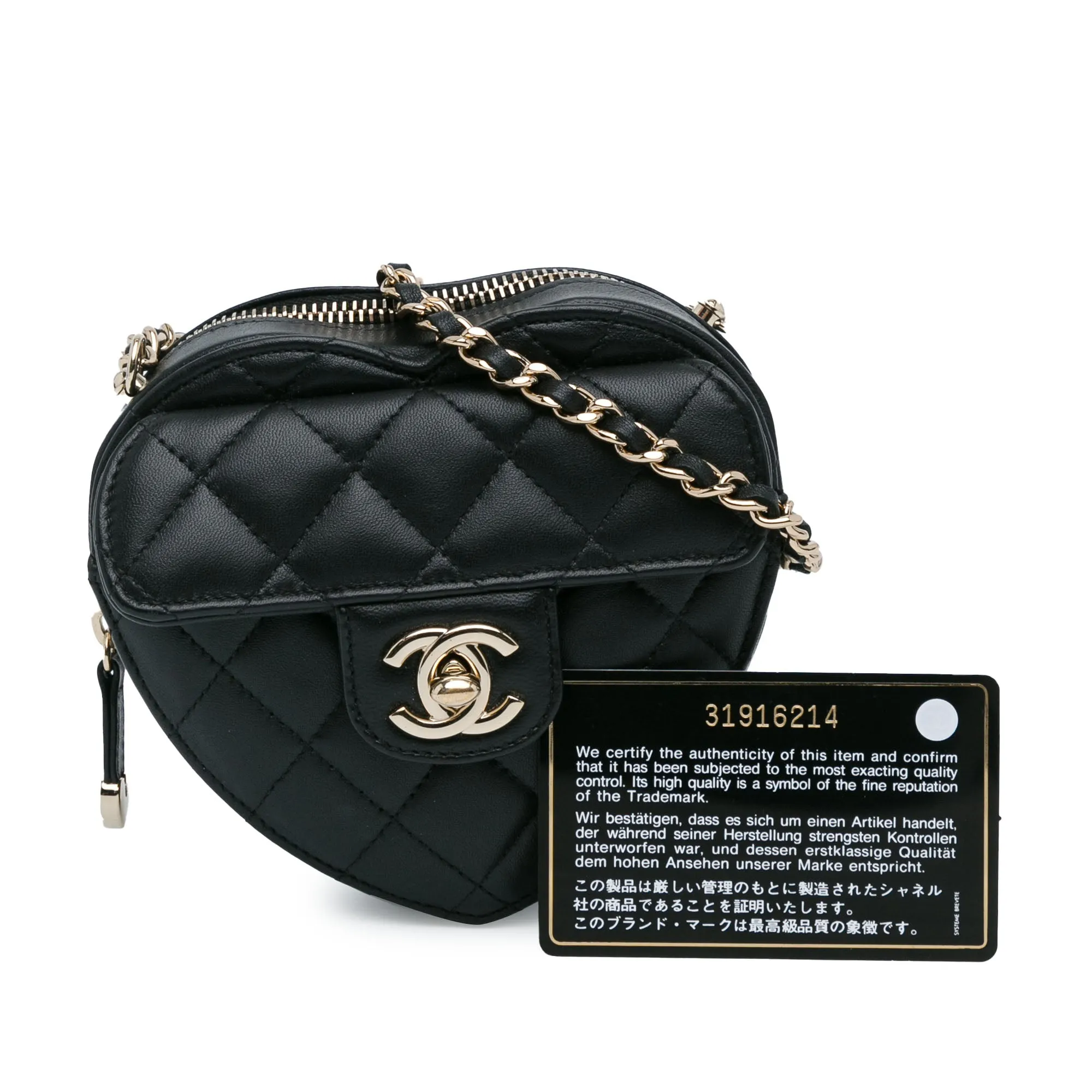 Mini Lambskin CC in Love Heart Crossbody