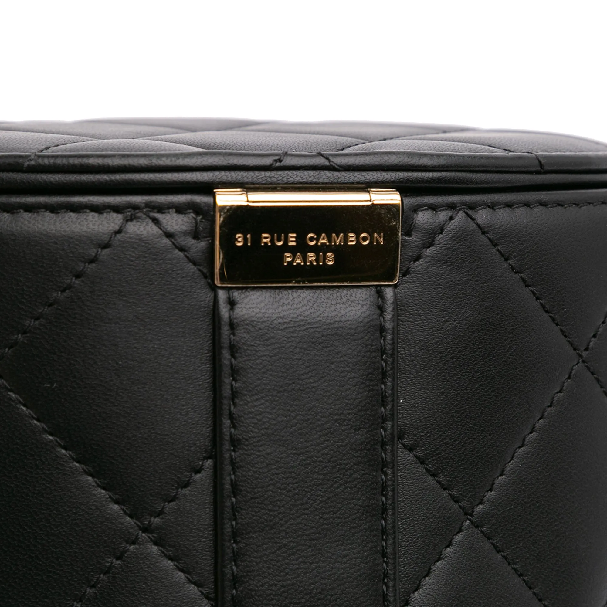 Mini Lambskin Elegant Chain Vanity Case