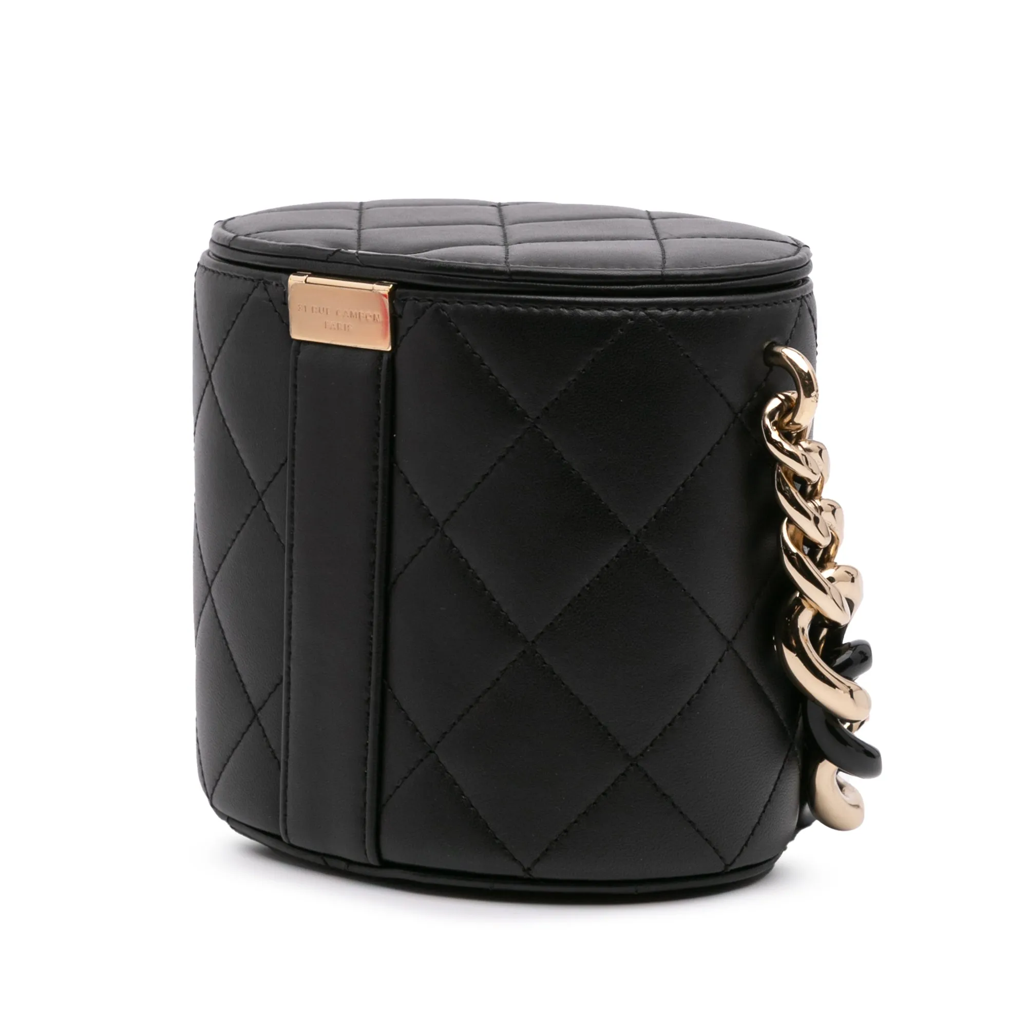 Mini Lambskin Elegant Chain Vanity Case