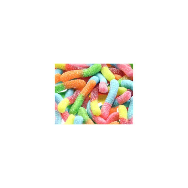 Mini Neon Sour Gummy Worms 5LB