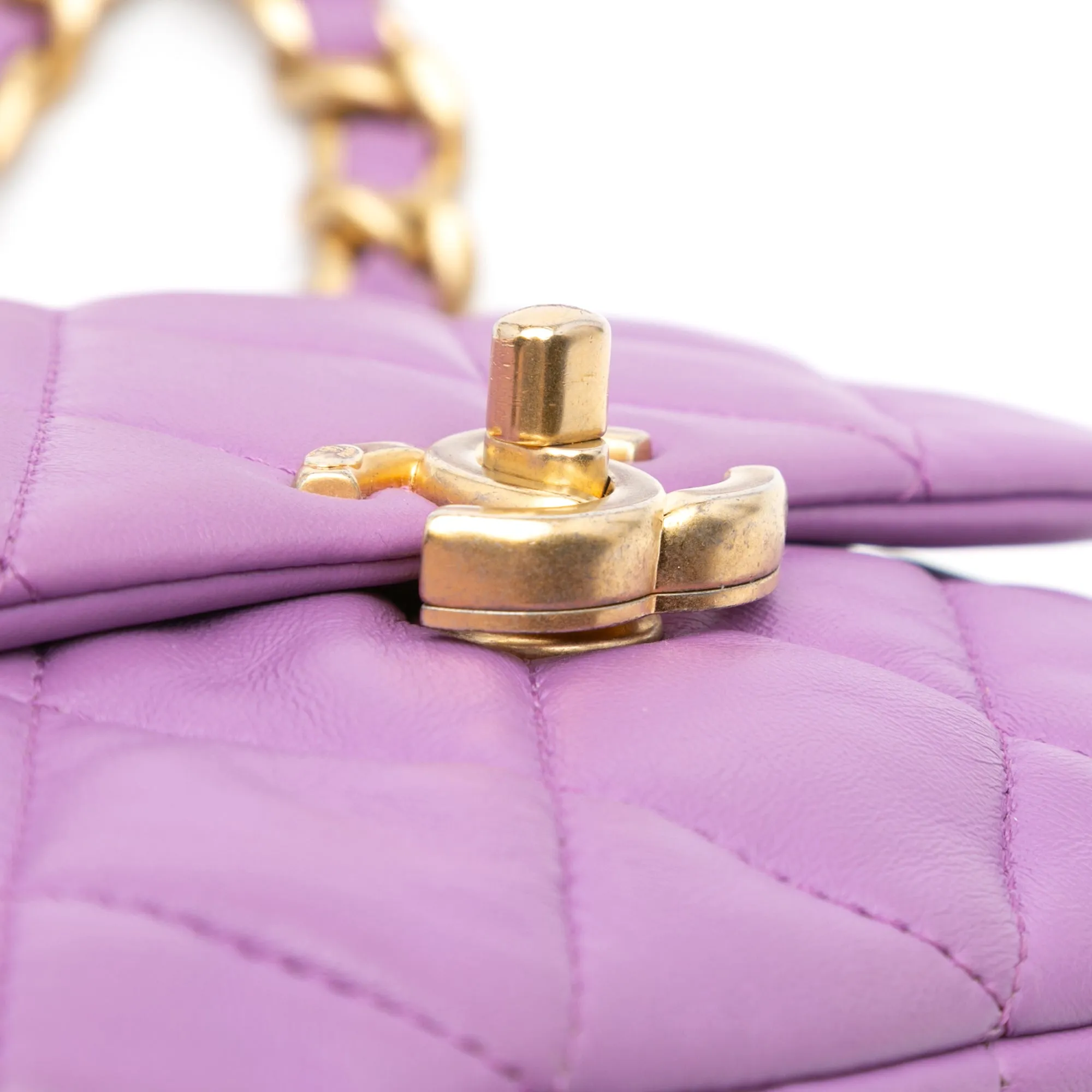 Mini Quilted Lambskin Candy Chain Flap